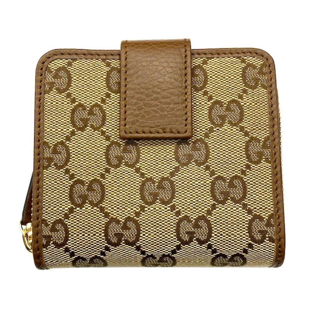 Gucci Bifold Wallet GG Canvas Brown